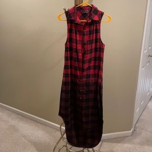 NWOT Red Black Plaid Dress